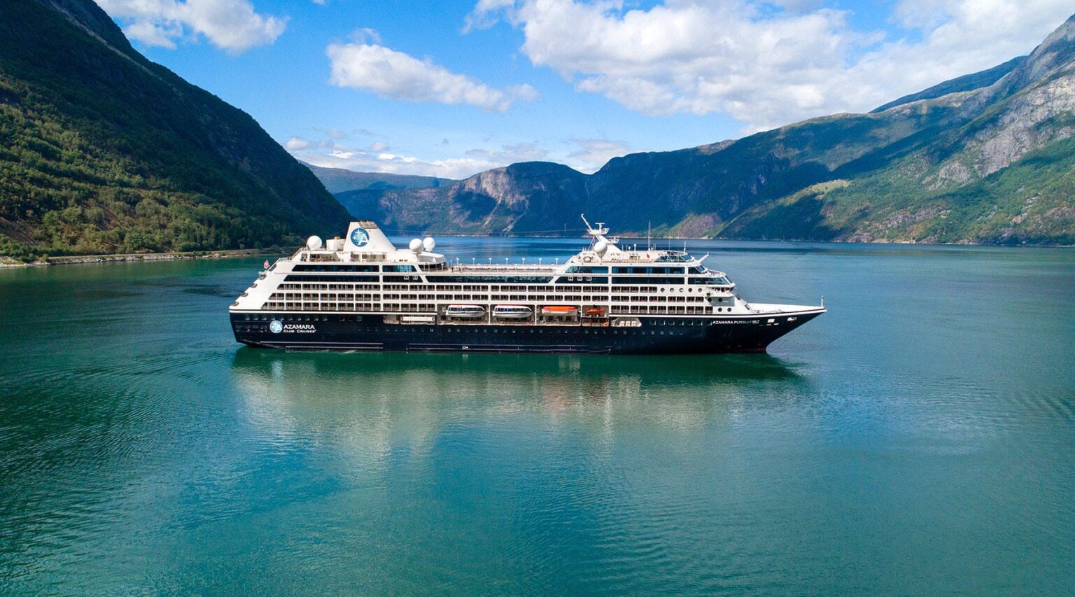 Azamara cruise ship in the ocean